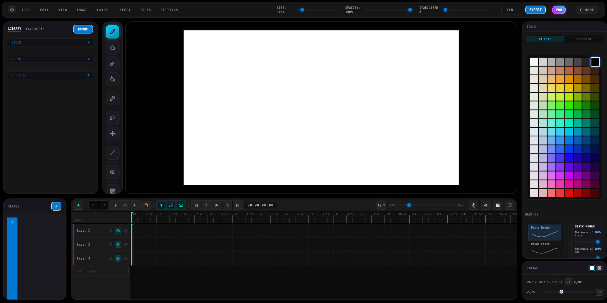 The full ANI CUT workspace